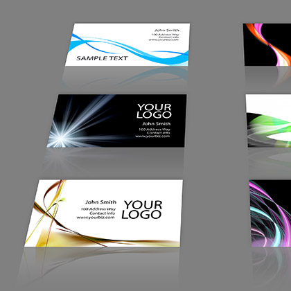 business cards assortment